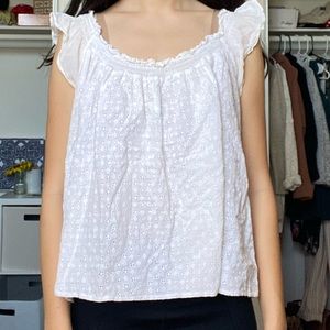 White Eyelet Blouse